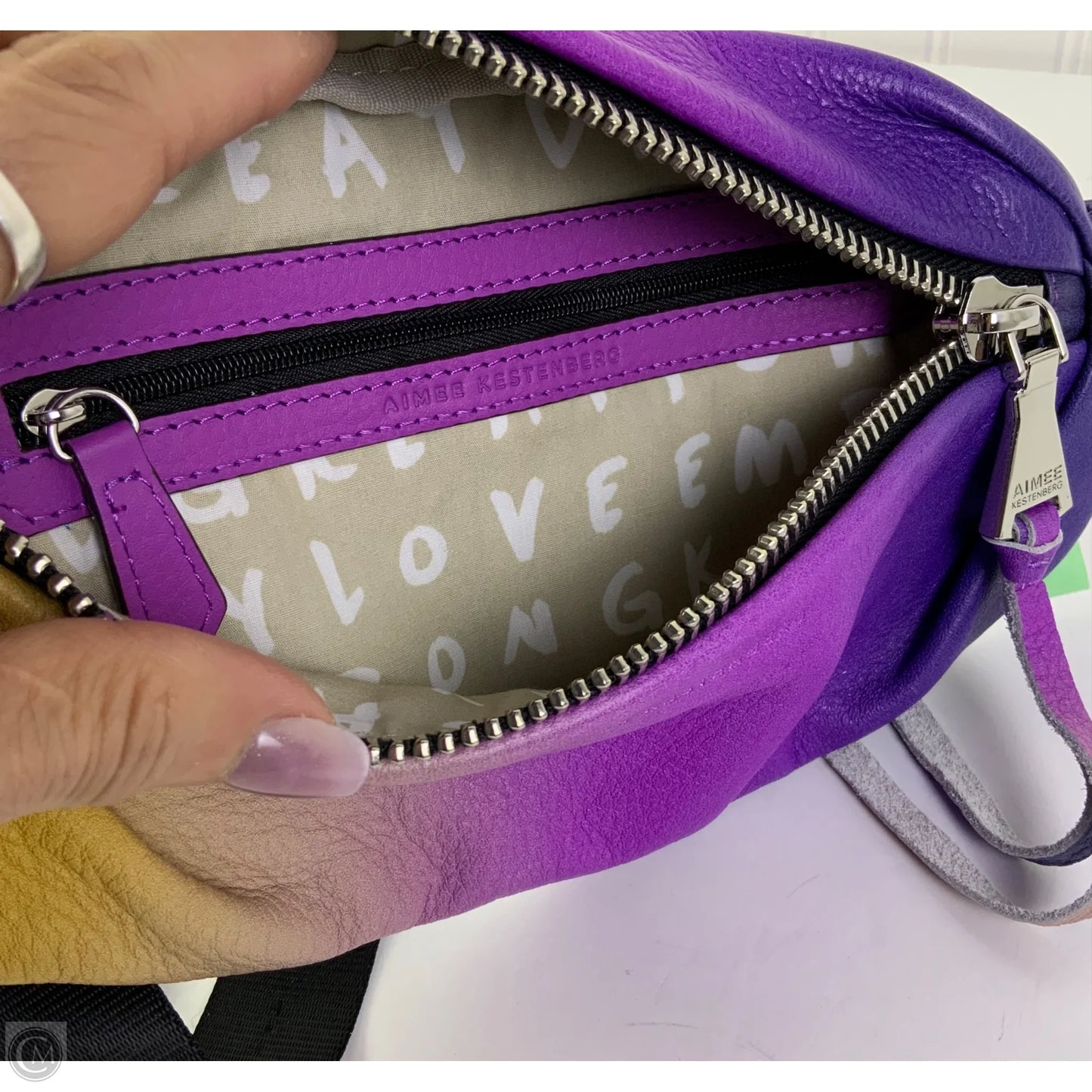 Belt Bag Leather By Aimee Kestenberg, Size: Medium