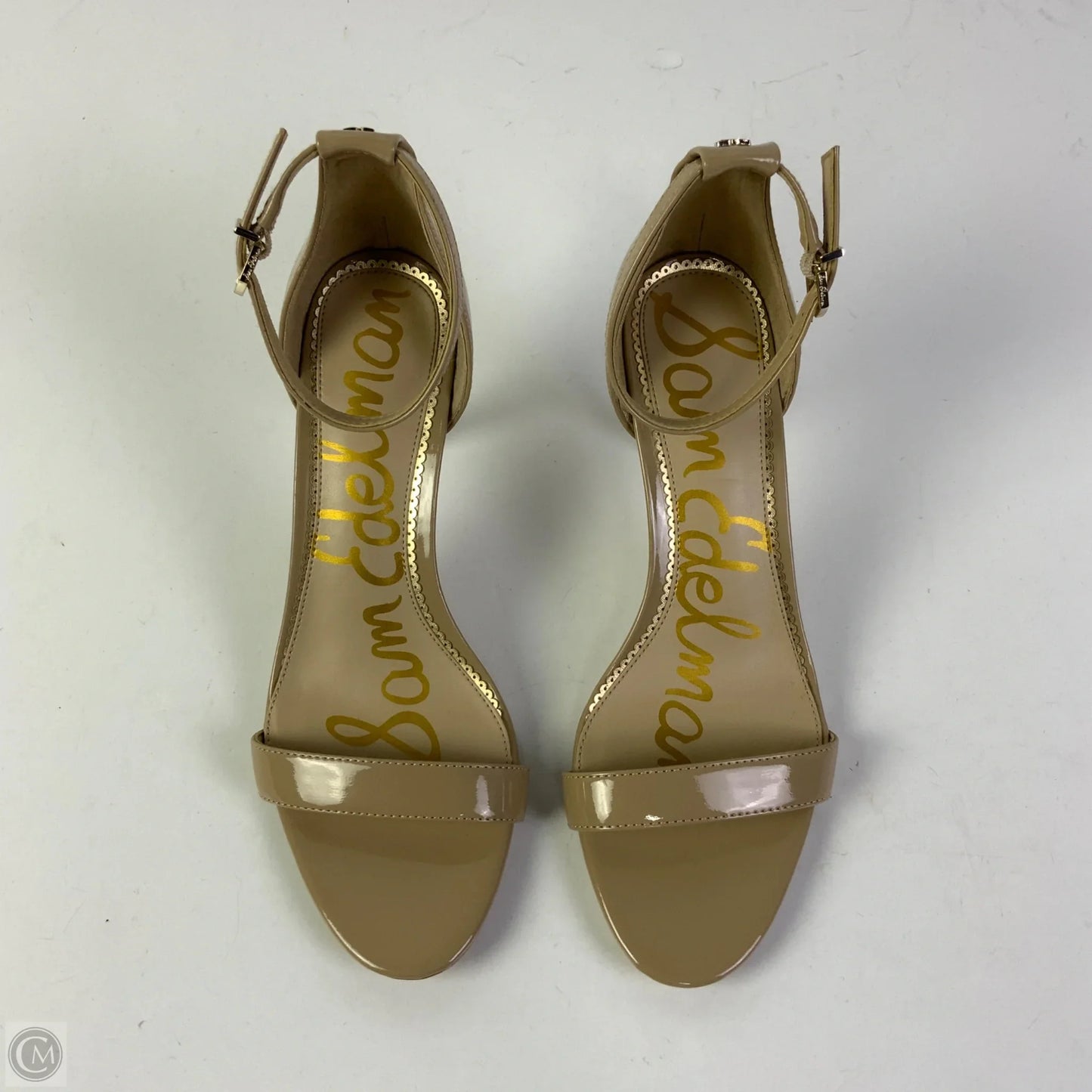 Sandals Heels Stiletto By Sam Edelman In Tan, Size: 8.5