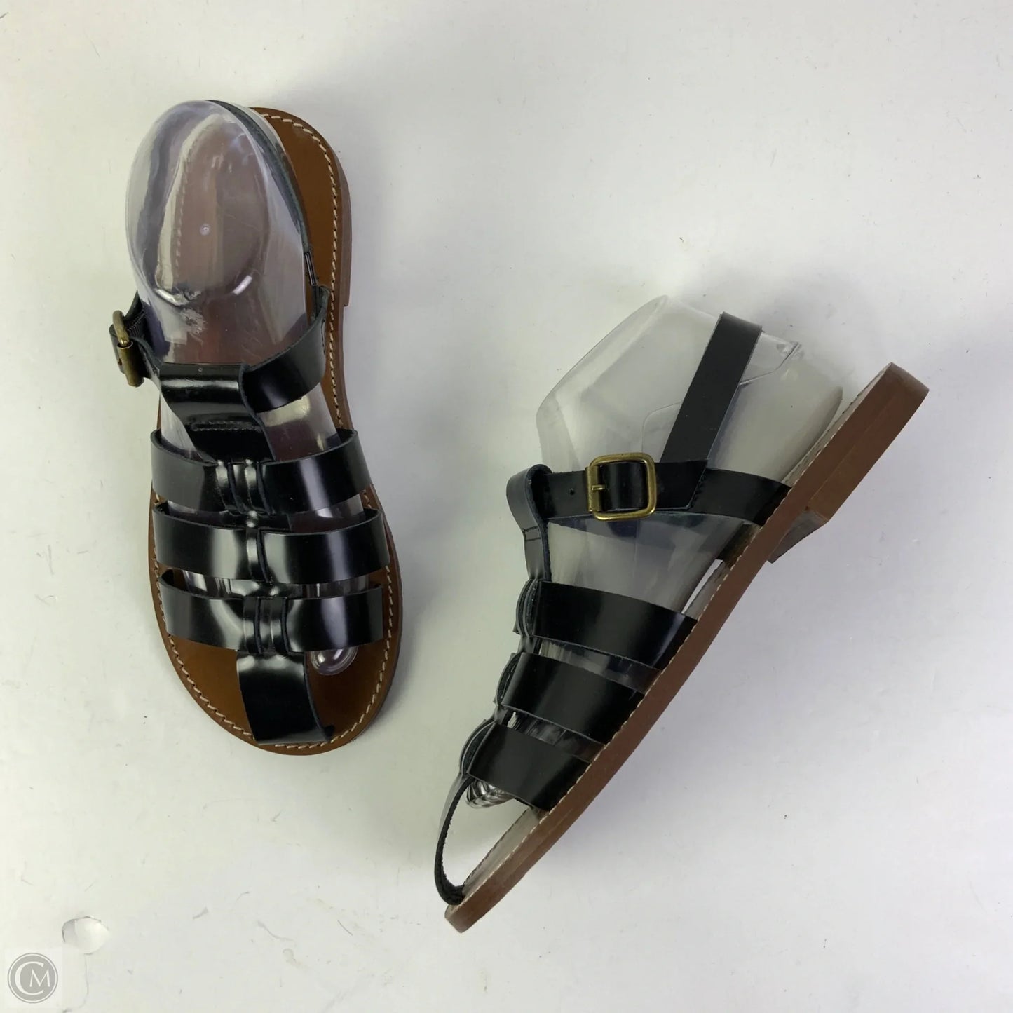 Sandals Flats By J. Crew In Black, Size: 8