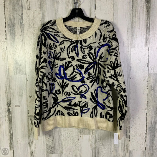 Sweater By Anthropologie In Black & Tan, Size: M