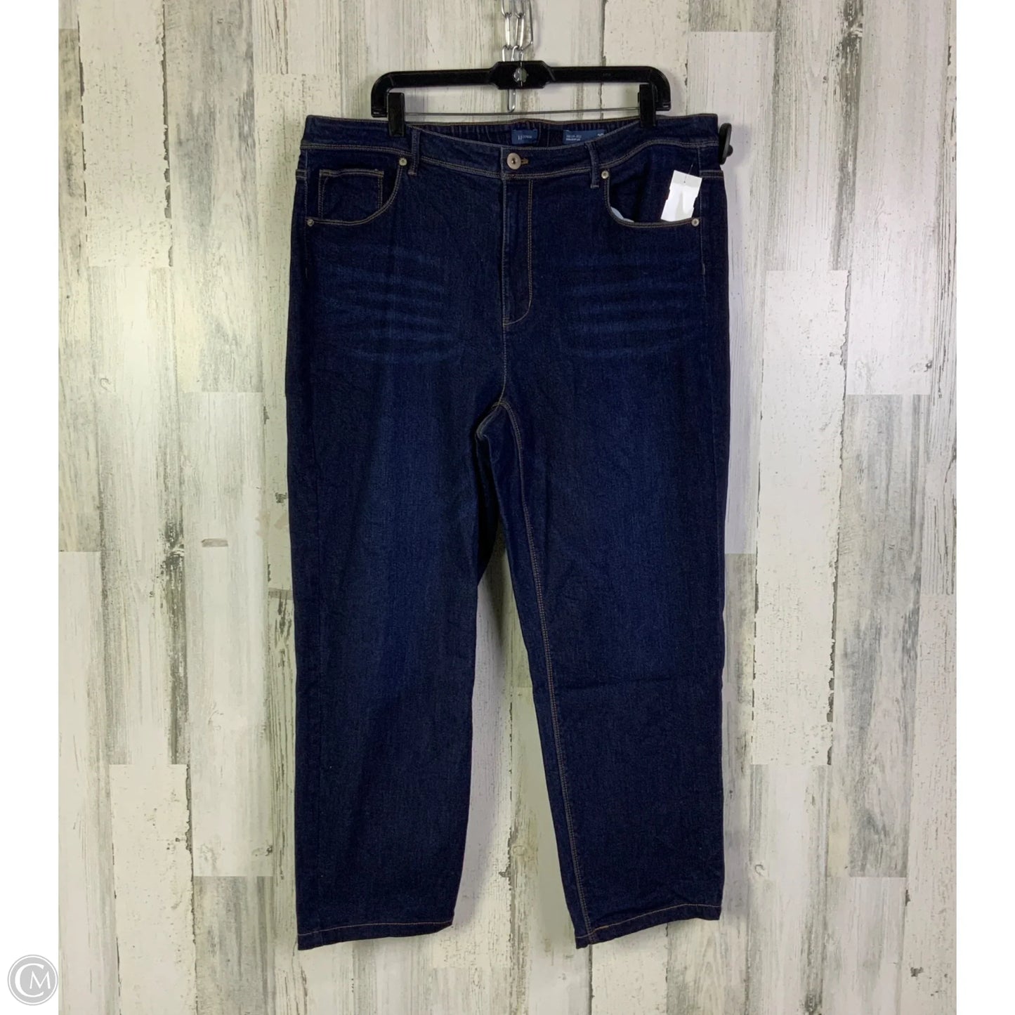 Jeans Straight By J. Jill In Blue Denim, Size: 20