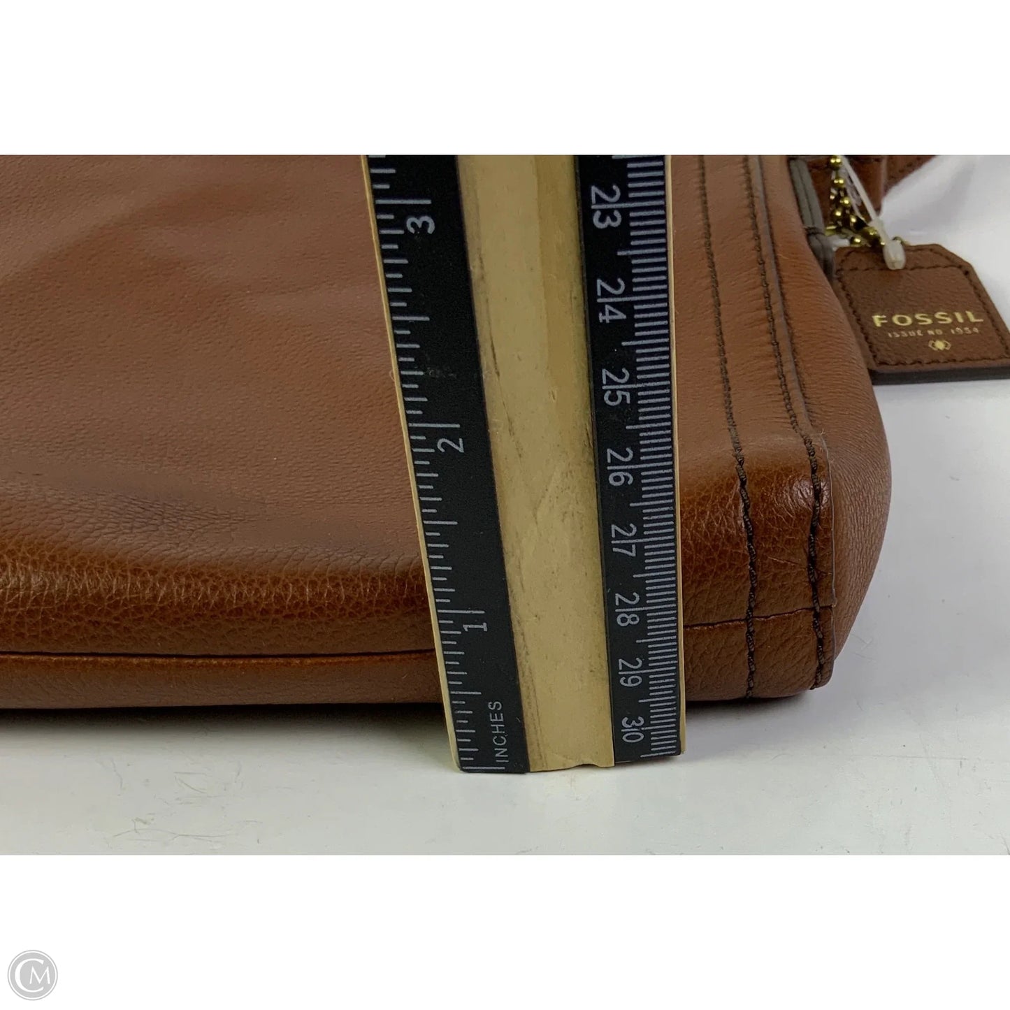 Crossbody Leather By Fossil, Size: Small