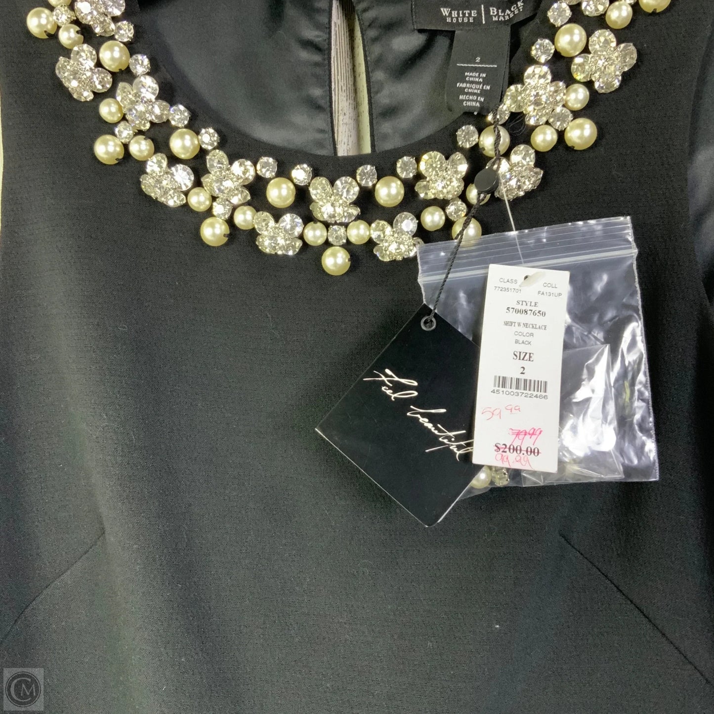 Dress Party Short By White House Black Market In Black, Size: Xs