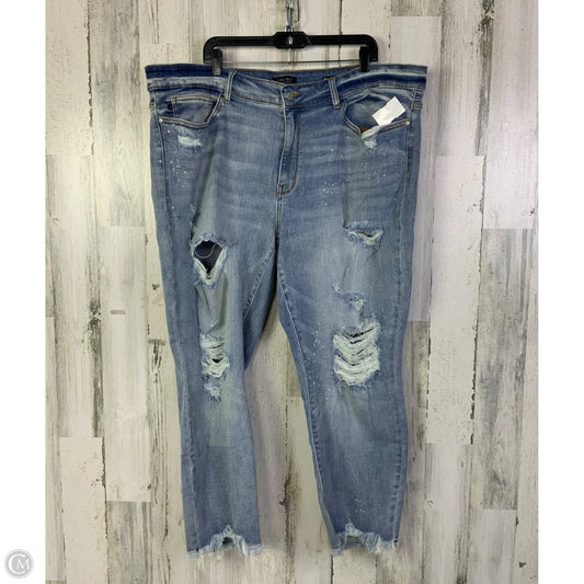 Jeans Boyfriend By Judy Blue In Blue Denim, Size: 24