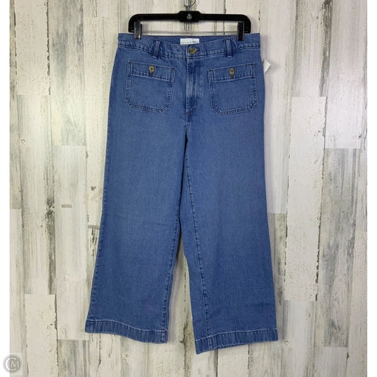 Jeans Wide Leg By Loft In Blue Denim, Size: 6