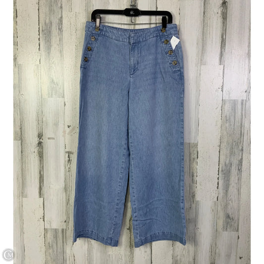 Jeans Wide Leg By Talbots In Blue Denim, Size: 6