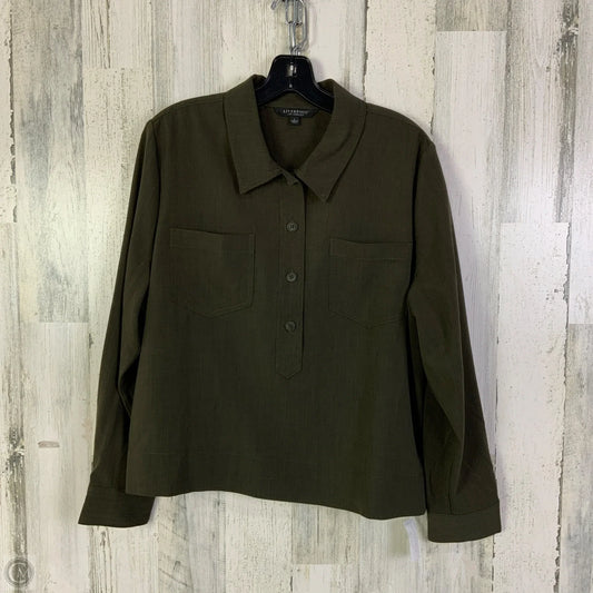 Top Long Sleeve By Liverpool In Green, Size: L