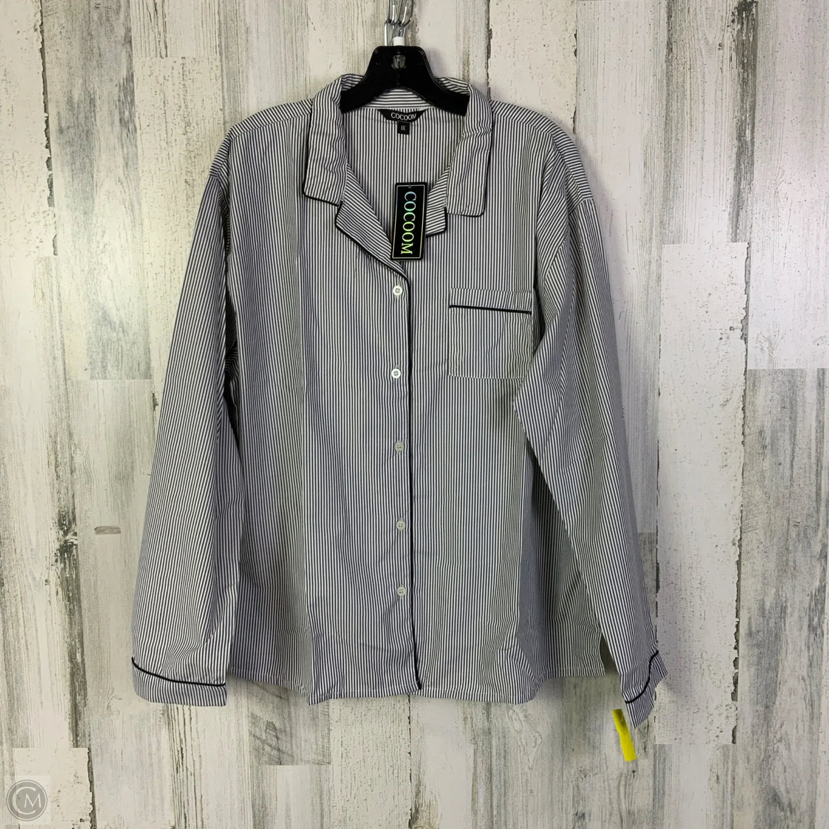 Pajamas 2pc By Cmf In Grey & White, Size: 1x