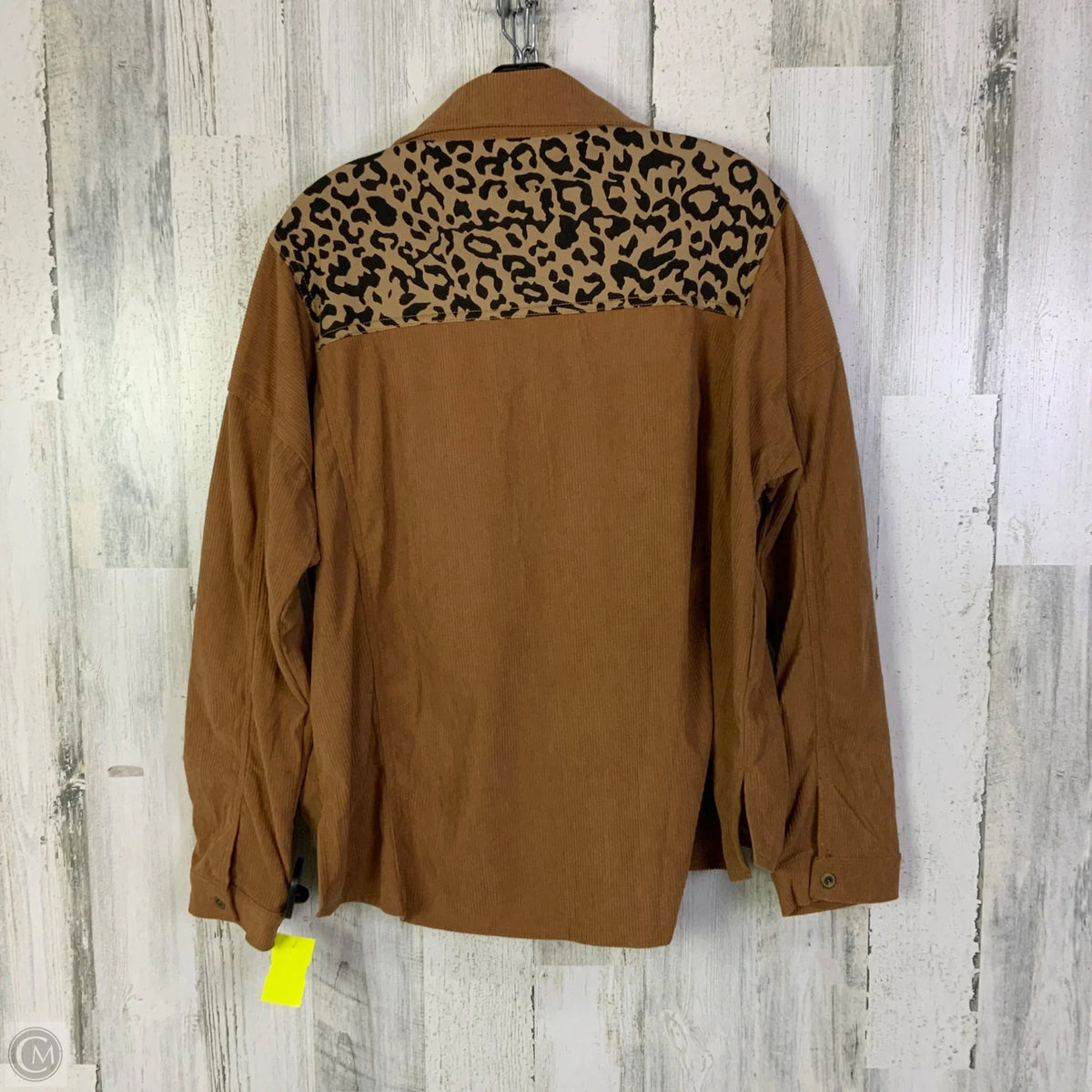 Jacket Shirt By Umgee In Brown, Size: M