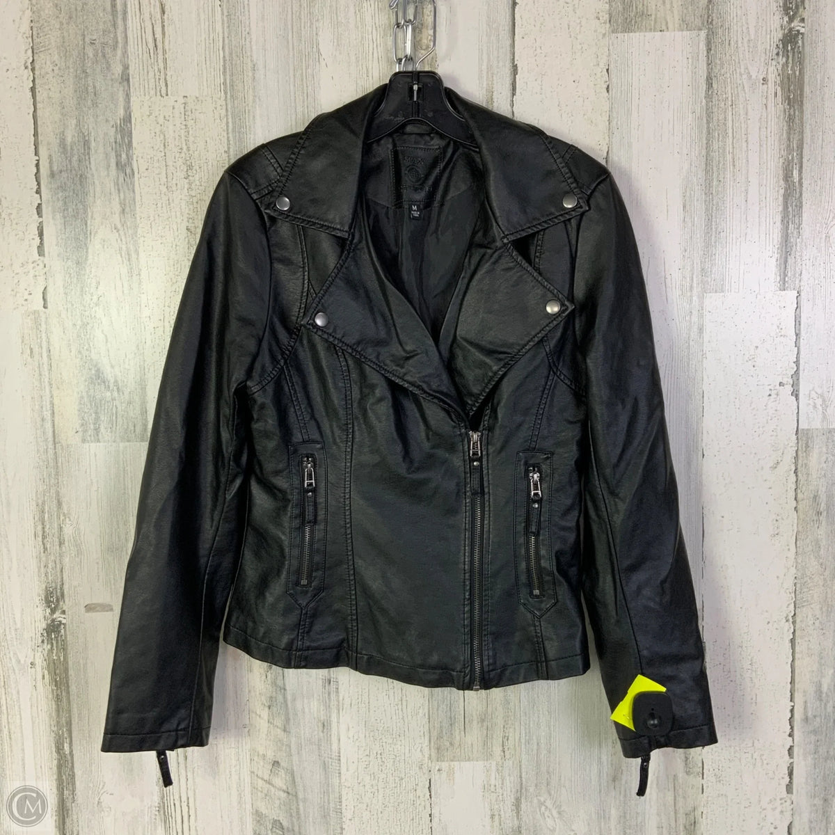 Jacket Moto By Max Studio In Black, Size: M