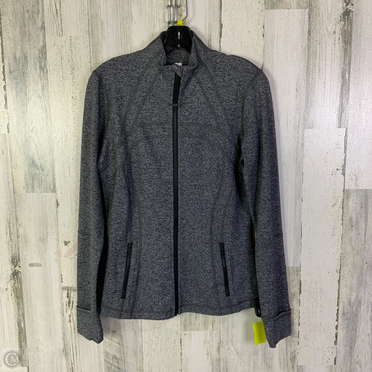 Athletic Jacket By Lululemon In Grey, Size: 10