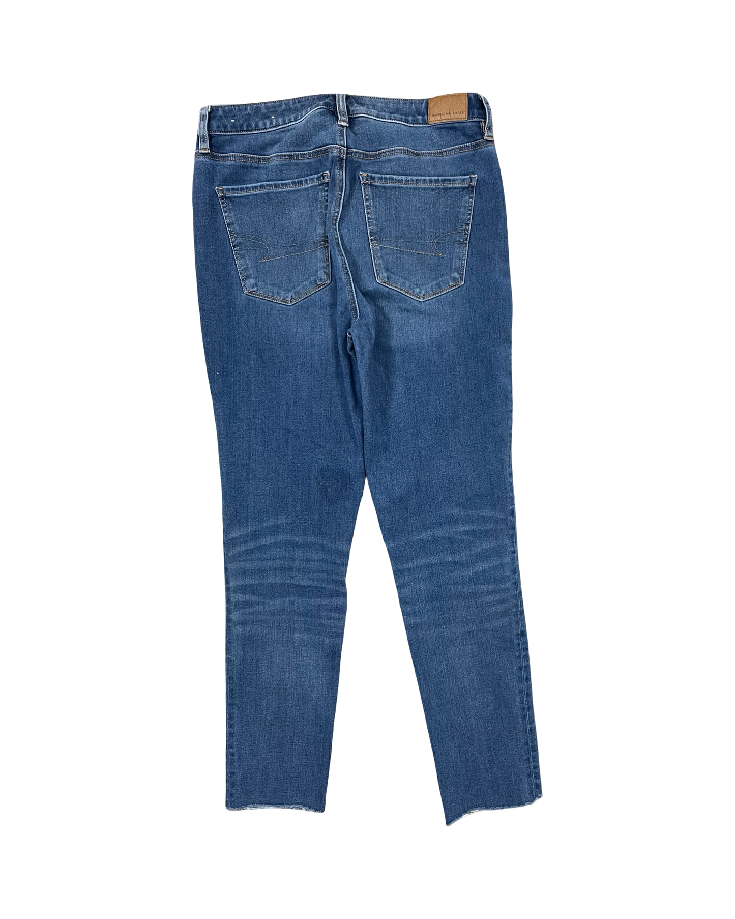 Jeans Skinny By American Eagle In Blue Denim, Size:8