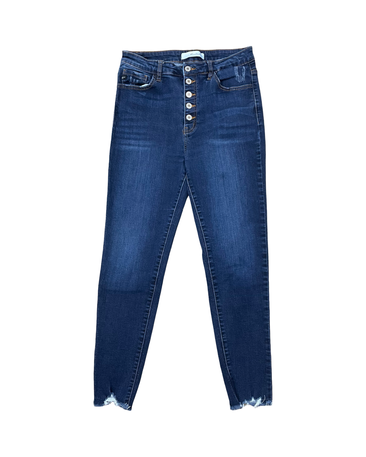 Jeans Cropped By Kancan In Blue Denim, Size:10