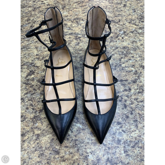 Shoes Luxury Designer By Christian Louboutin In Black, Size: 10