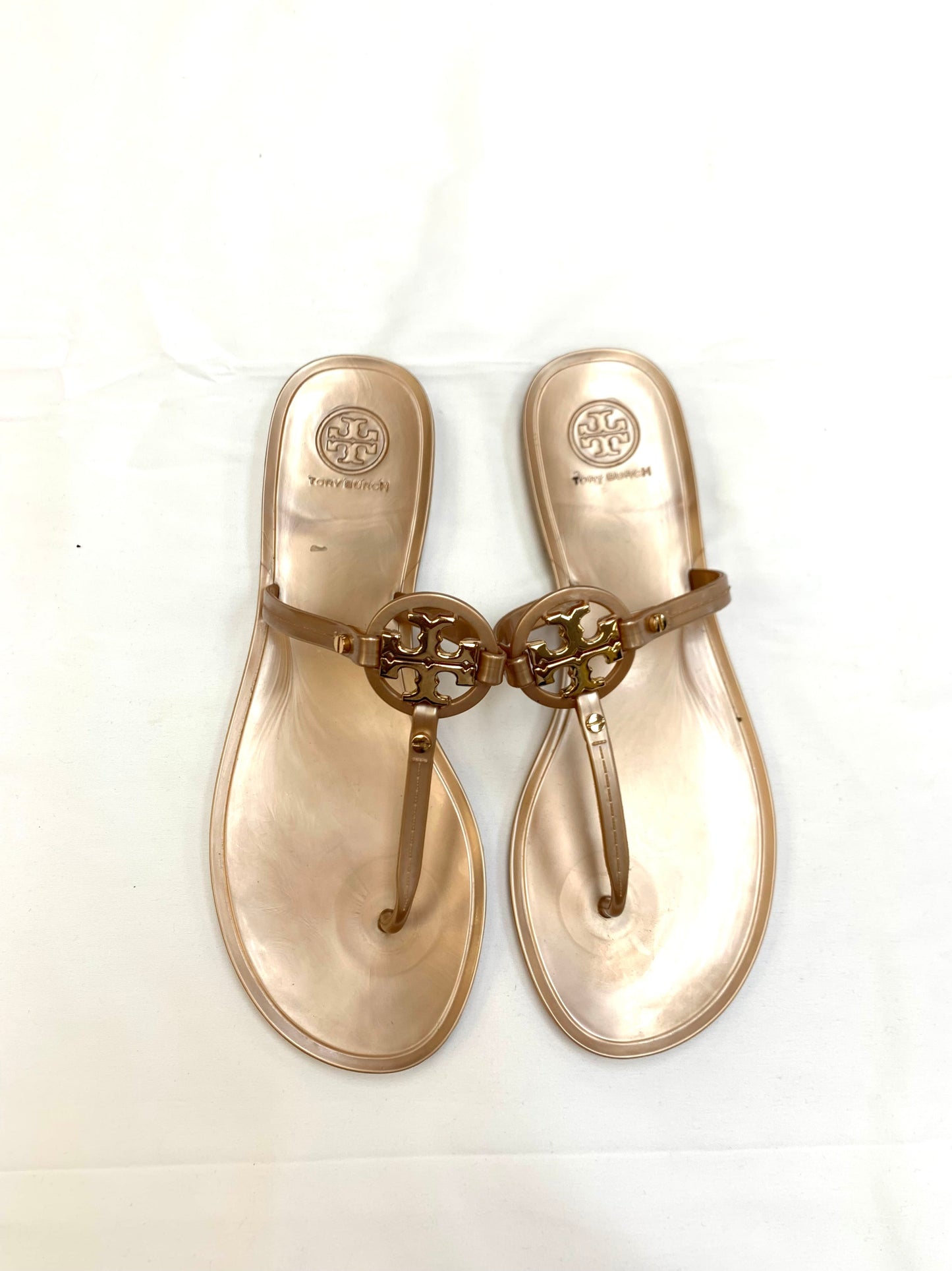 Sandals Flip Flops By Tory Burch In Brown, Size: 8