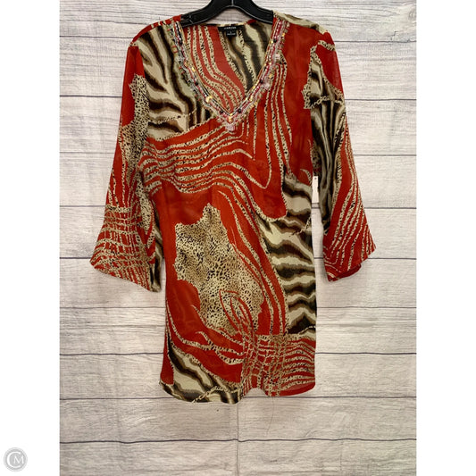 Top Long Sleeve By Kaktus In Multi-colored, Size: L