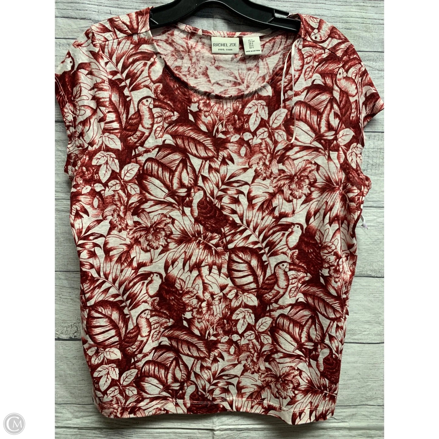 Top Short Sleeve By Rachel Zoe In Red, Size: S