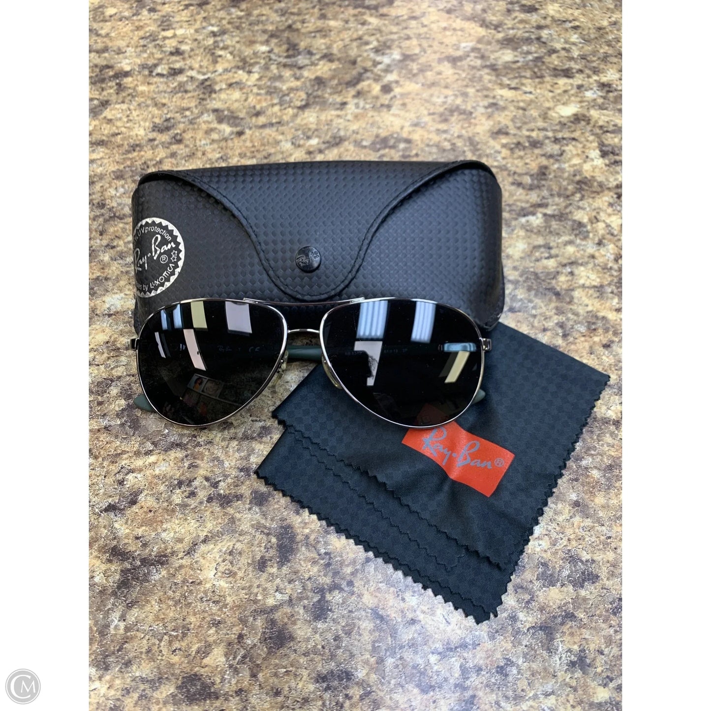 Sunglass Case Designer By Ray Ban, Size: Medium