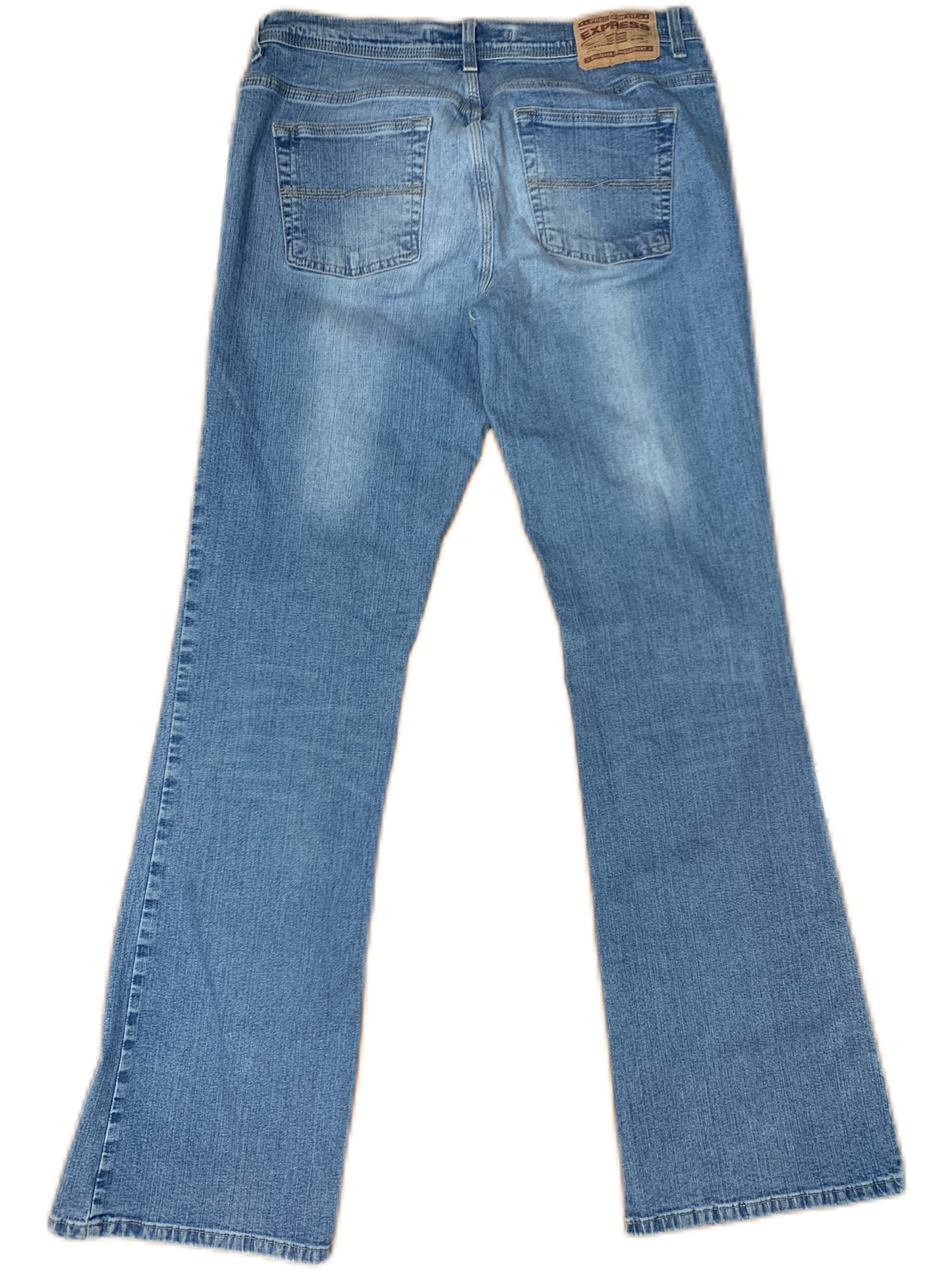 Jeans Flared By Express In Denim, Size: L