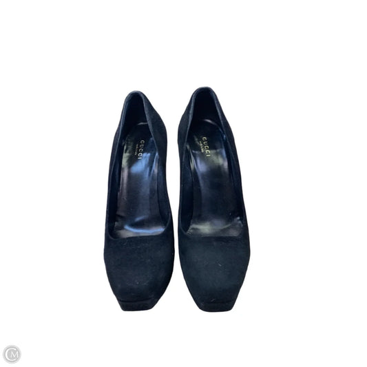 Shoes Designer By Gucci In Black, Size: 8.5