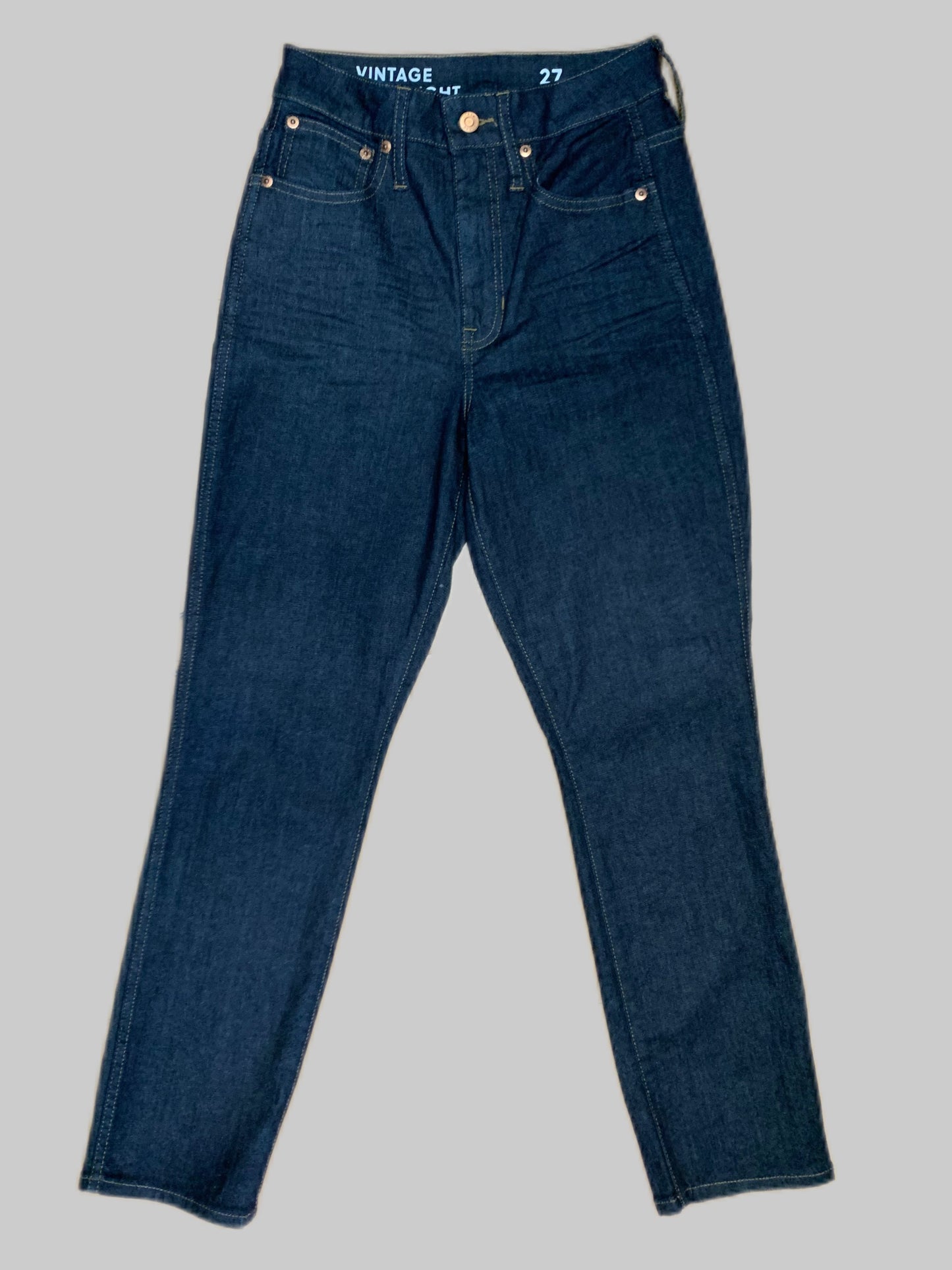 Jeans Straight By J Crew In Denim Blue, Size: 27