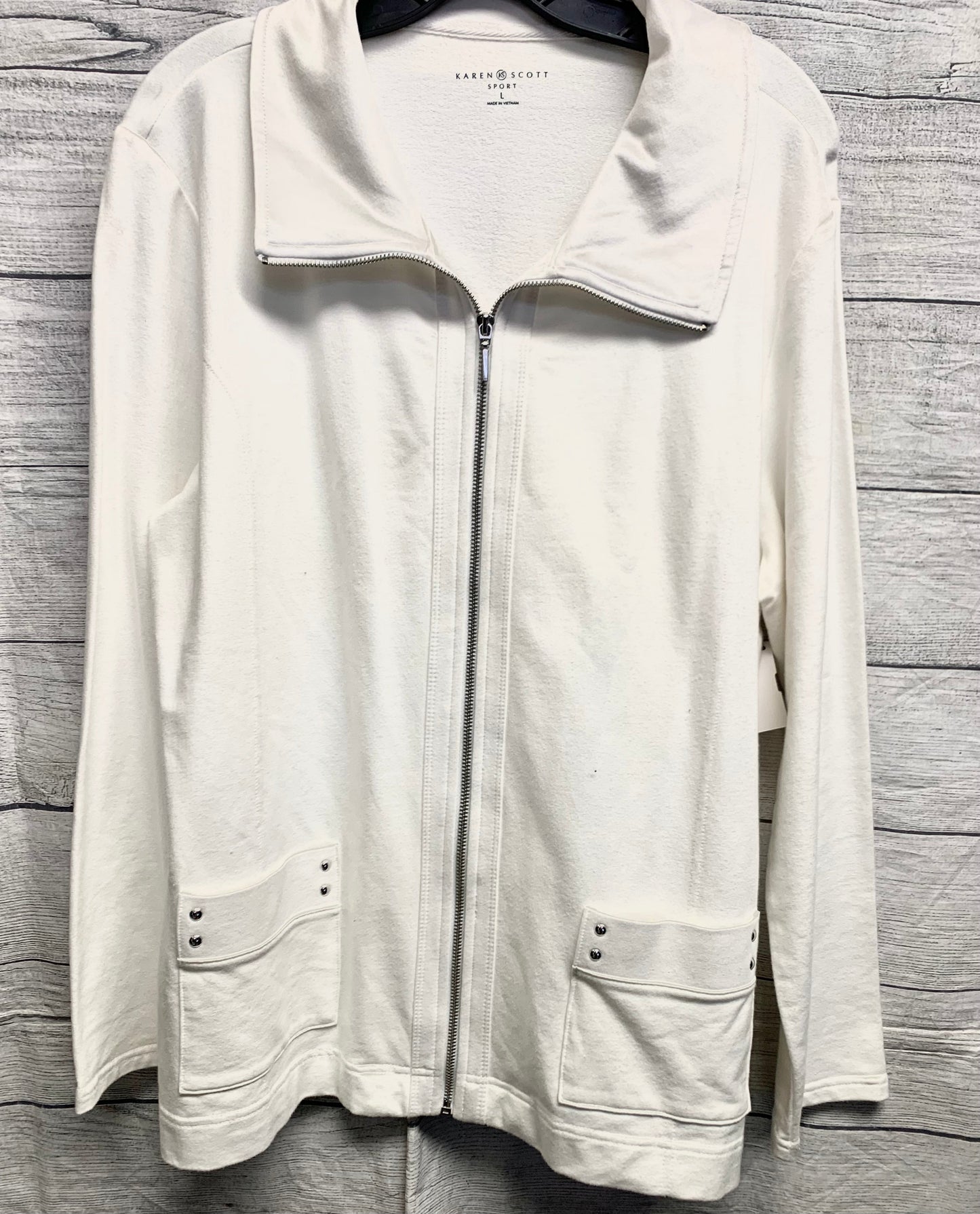 Jacket Other By Karen Scott In White, Size: L