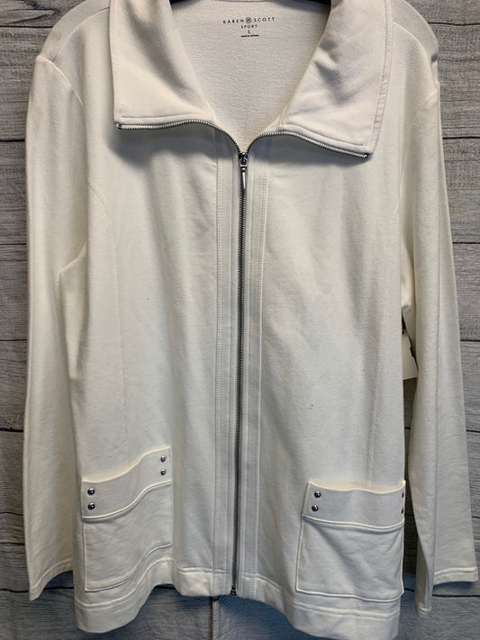 Jacket Other By Karen Scott In White, Size: L