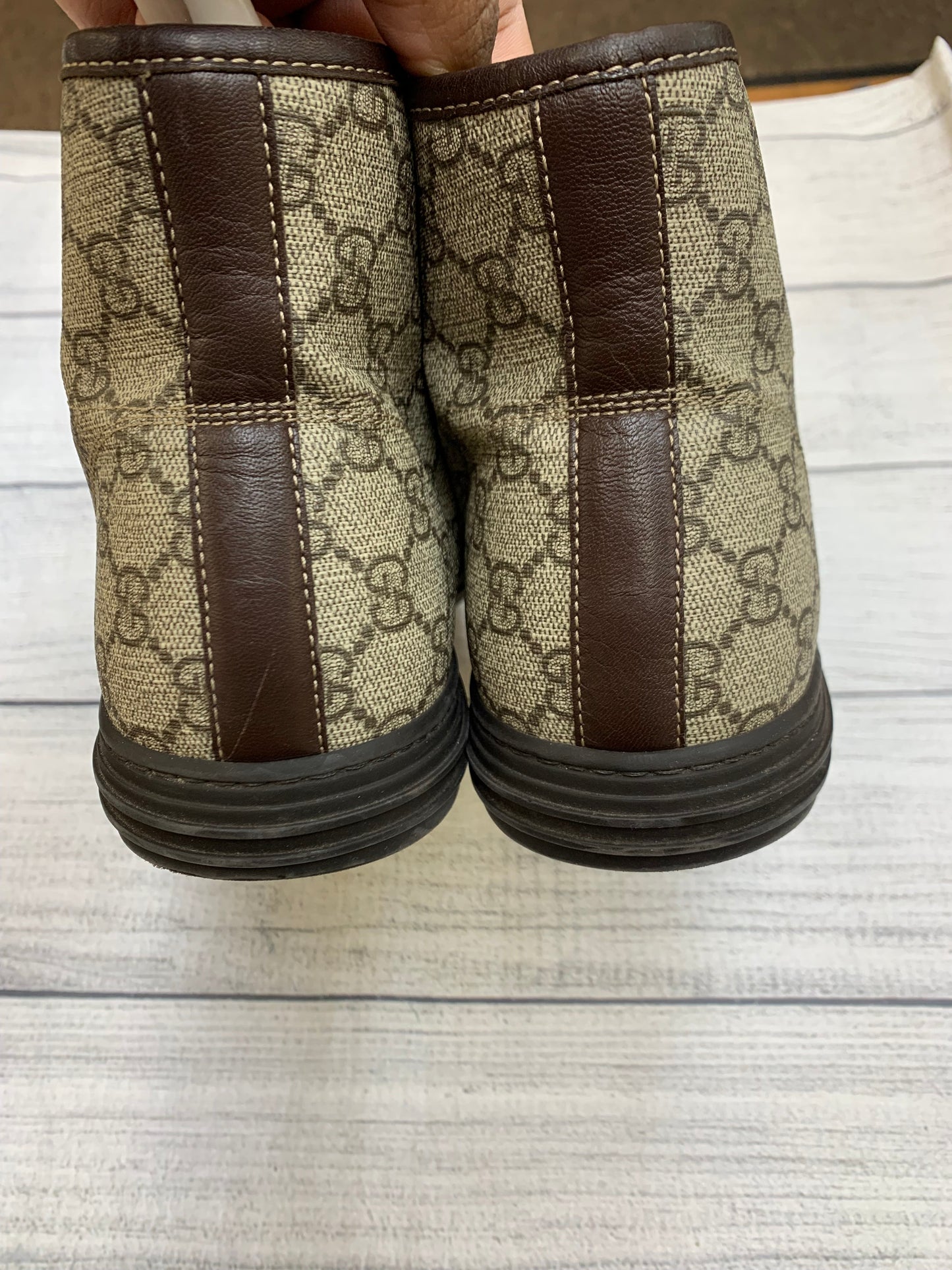 Brown Shoes Designer Gucci, Size 12