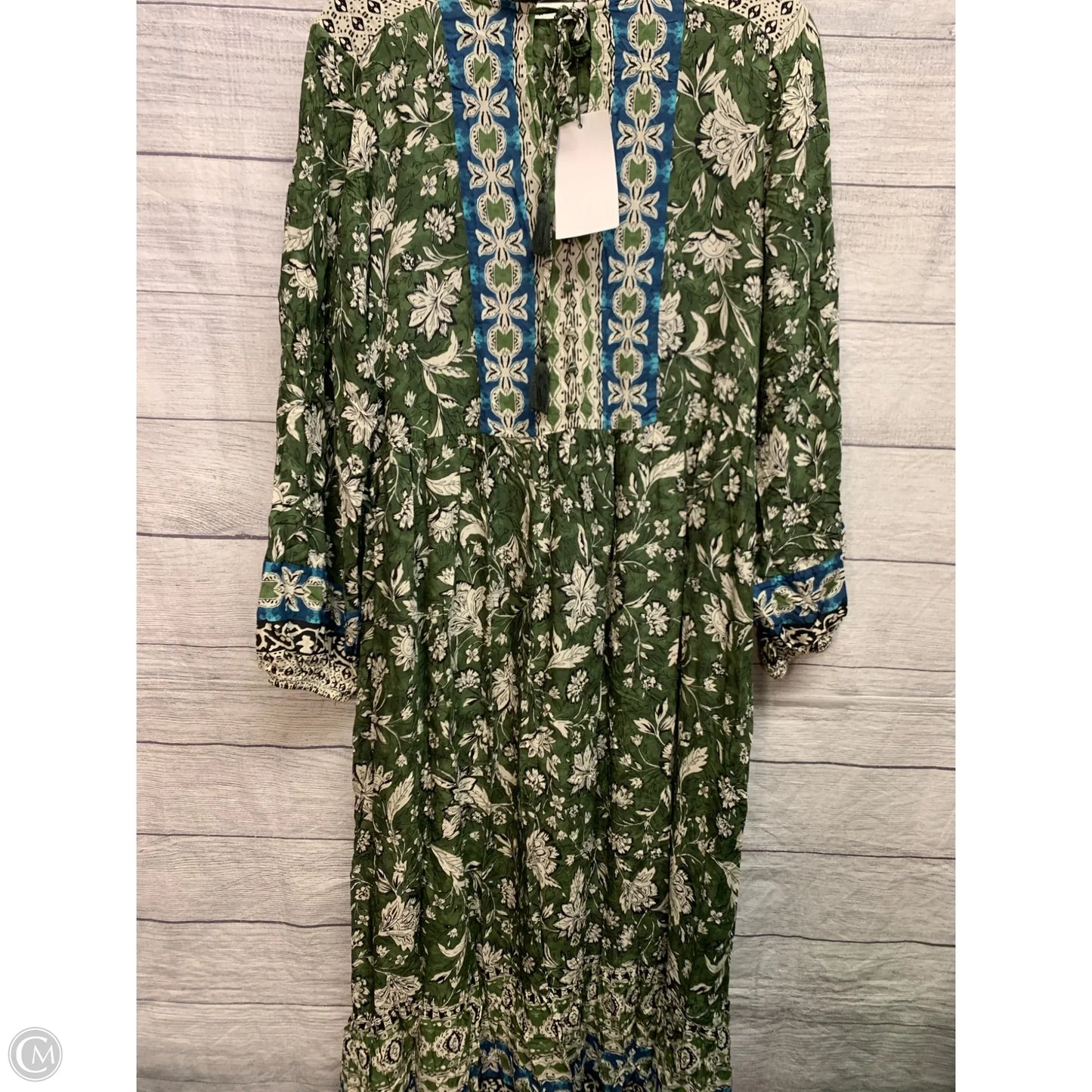 Dress Casual Maxi By Zara In Green, Size: S