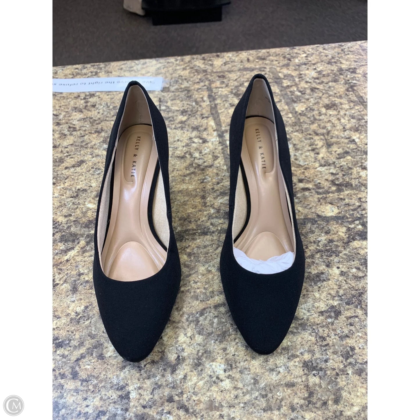 Shoes Heels Kitten By Kelly And Katie In Black, Size: 8.5