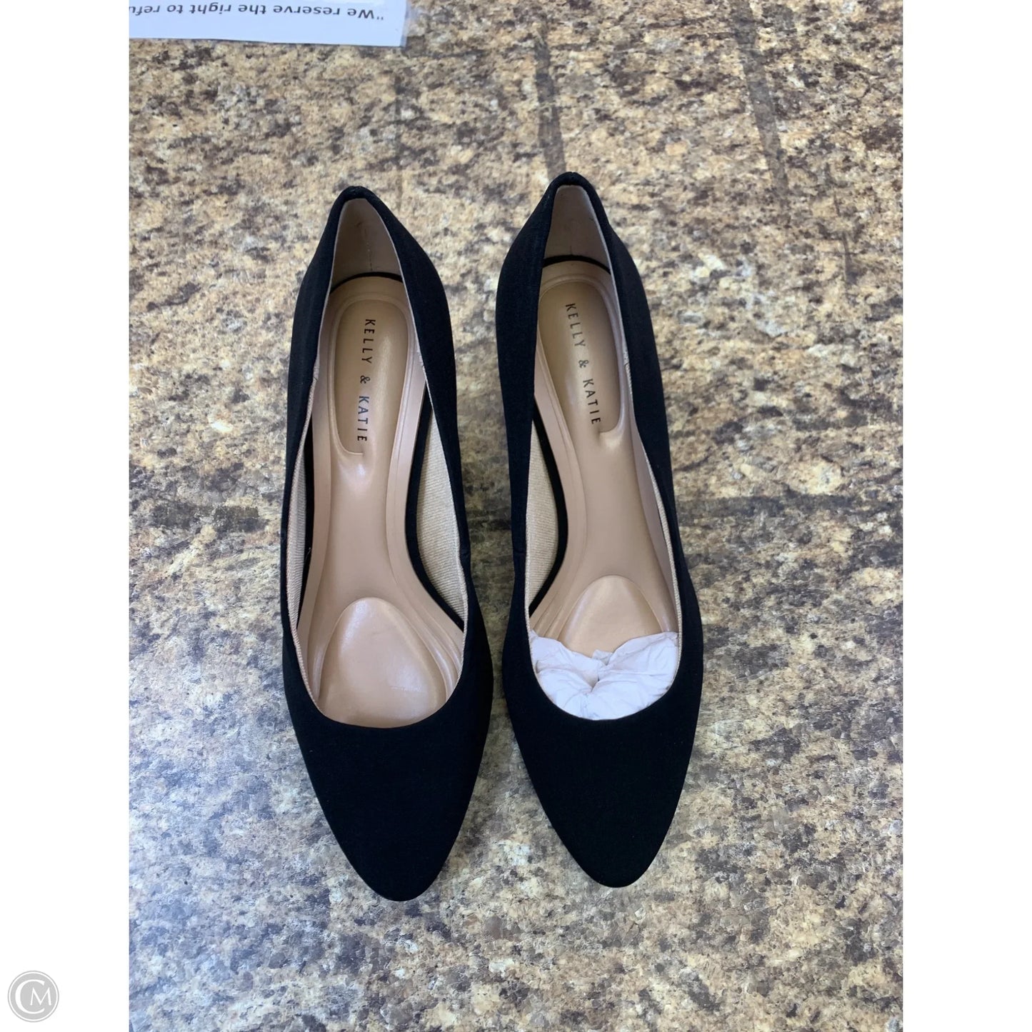 Shoes Heels Kitten By Kelly And Katie In Black, Size: 8.5