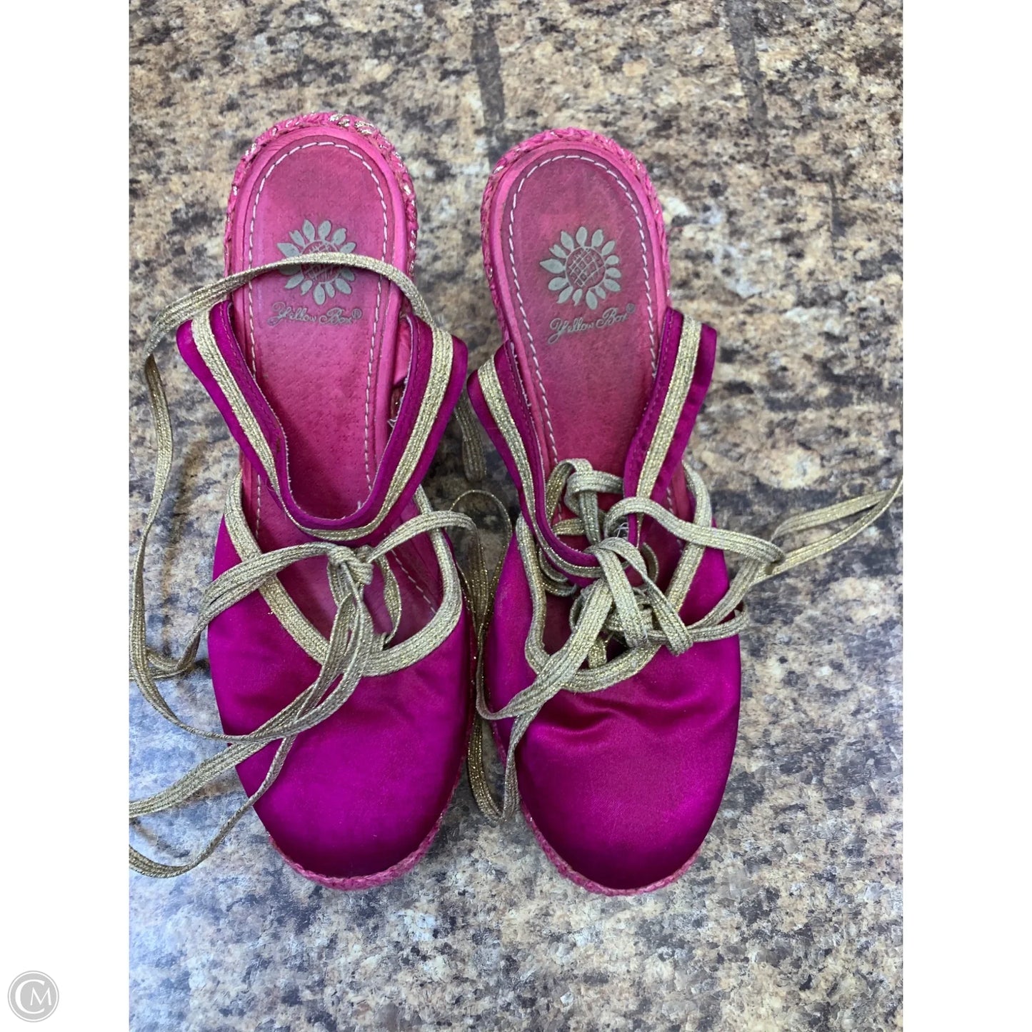 Shoes Heels Wedge By Yellow Box In Pink, Size: 7.5