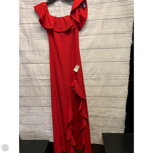 Dress Casual Maxi By Fashion Nova In Red, Size: S