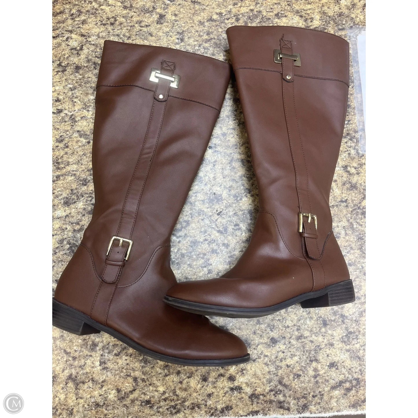 Boots Knee Flats By Karen Scott In Brown, Size: 8.5