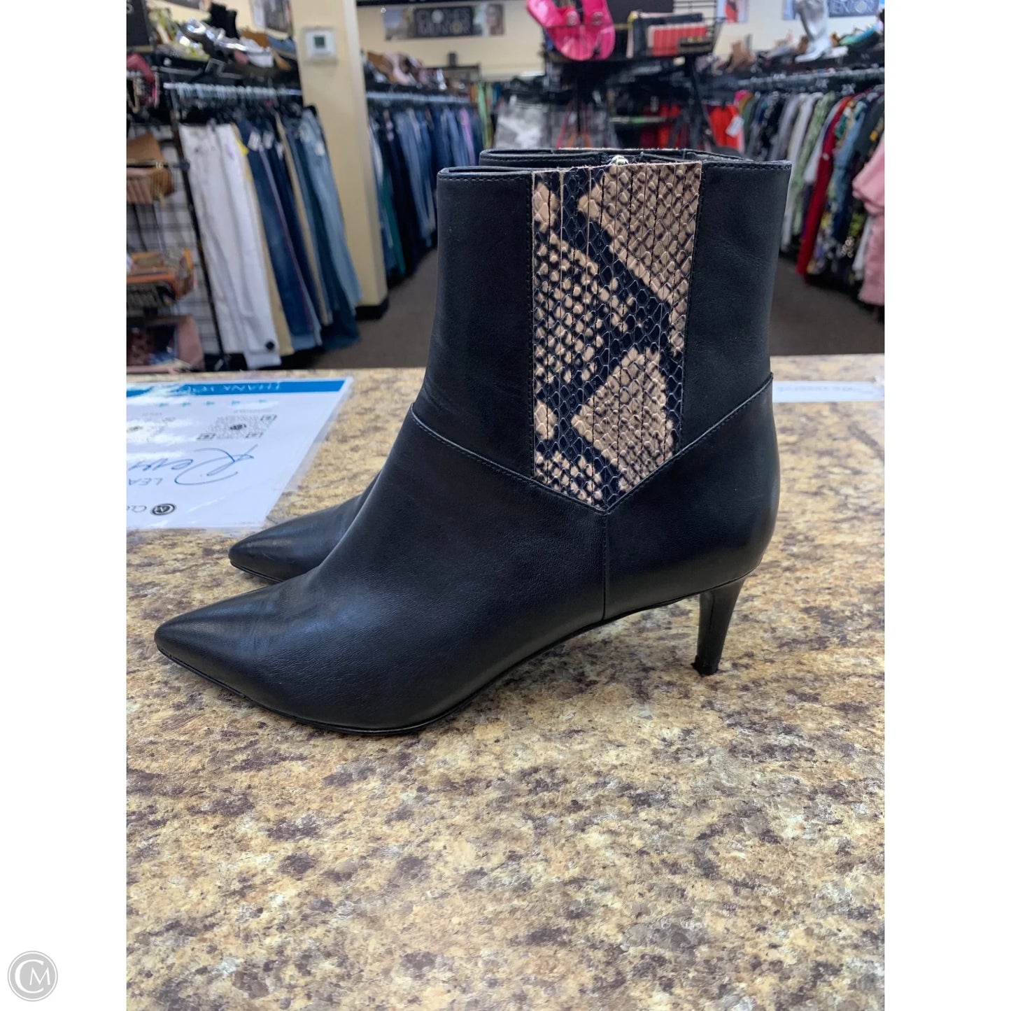 Boots Mid-calf Heels By Nine West In Black, Size: 8