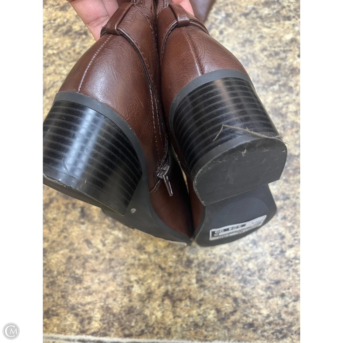 Boots Mid-calf Flats By Unisa In Brown, Size: 7.5