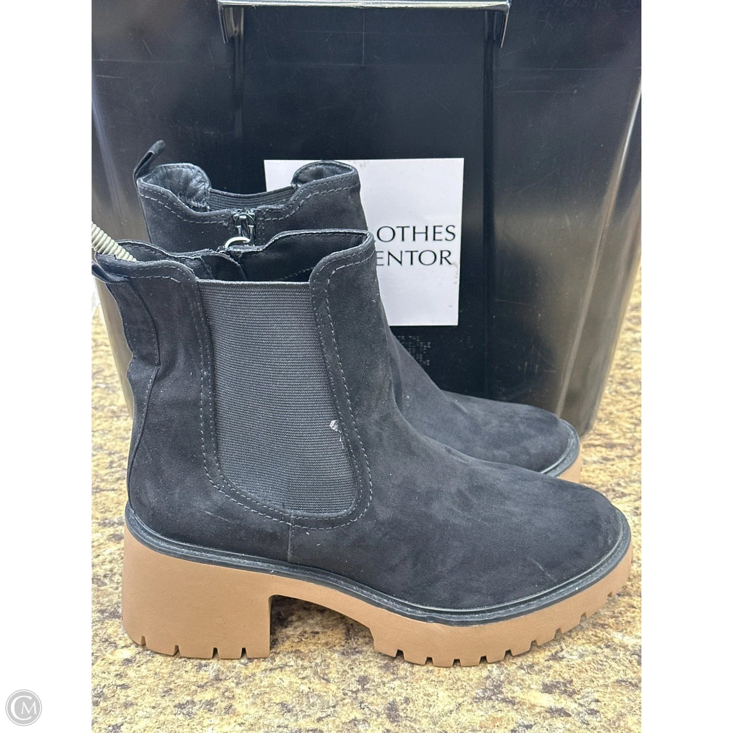 Boots Ankle Heels By Universal Thread In Black, Size: 8.5