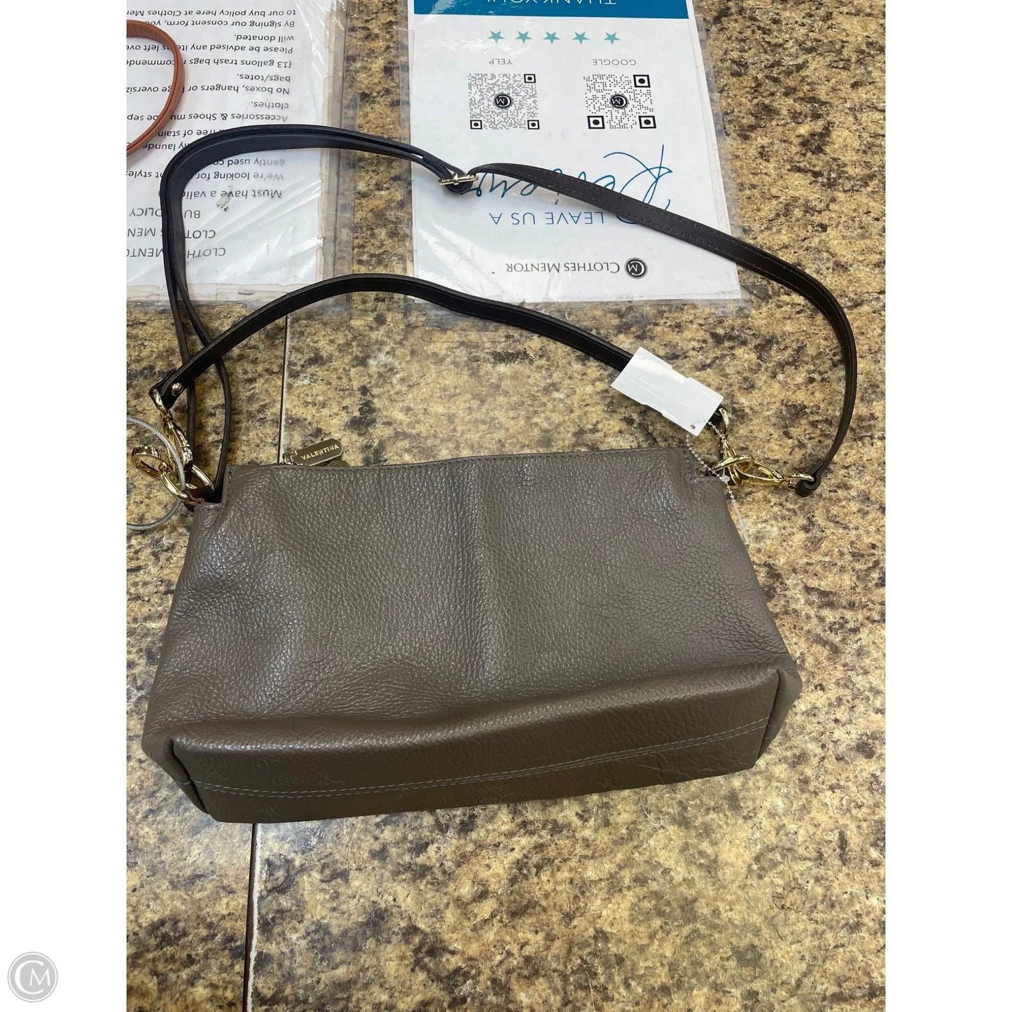 Crossbody Leather By Cmf, Size: Medium