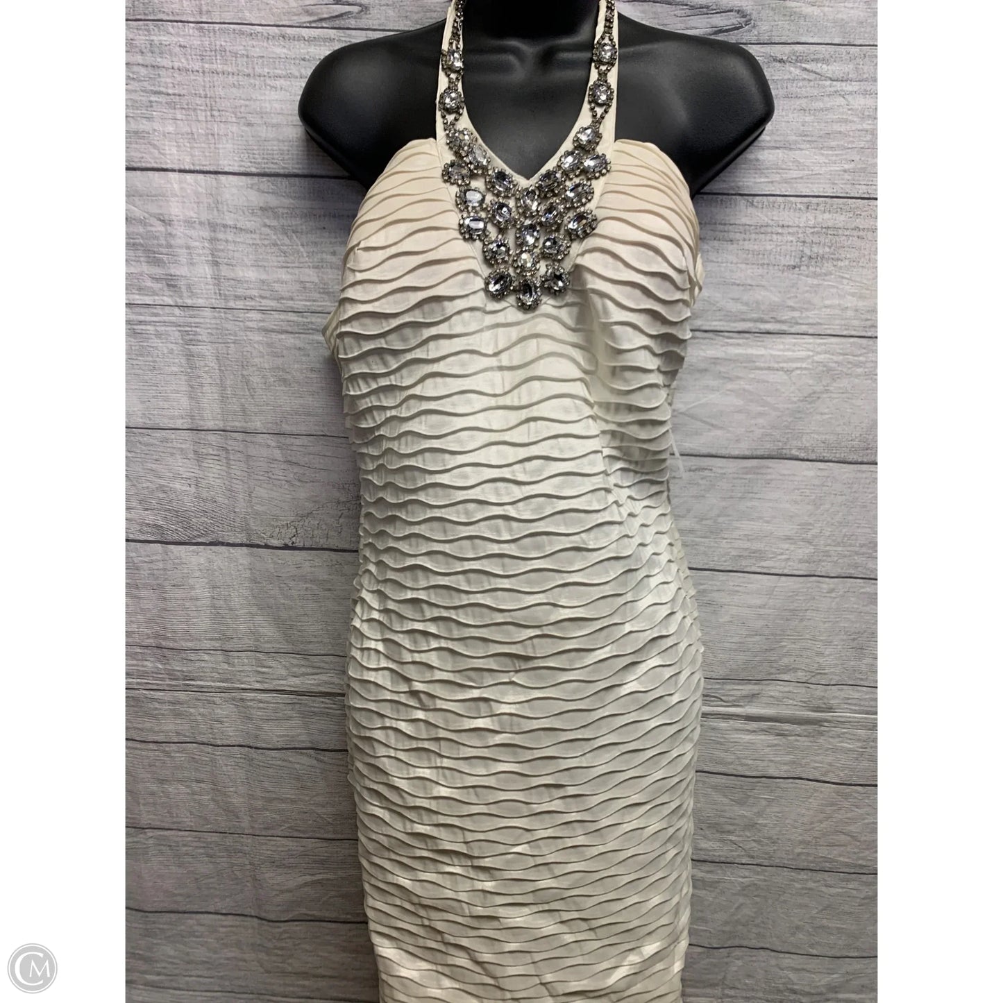 Dress Party Midi By Daisy Fuentes In Cream, Size: L