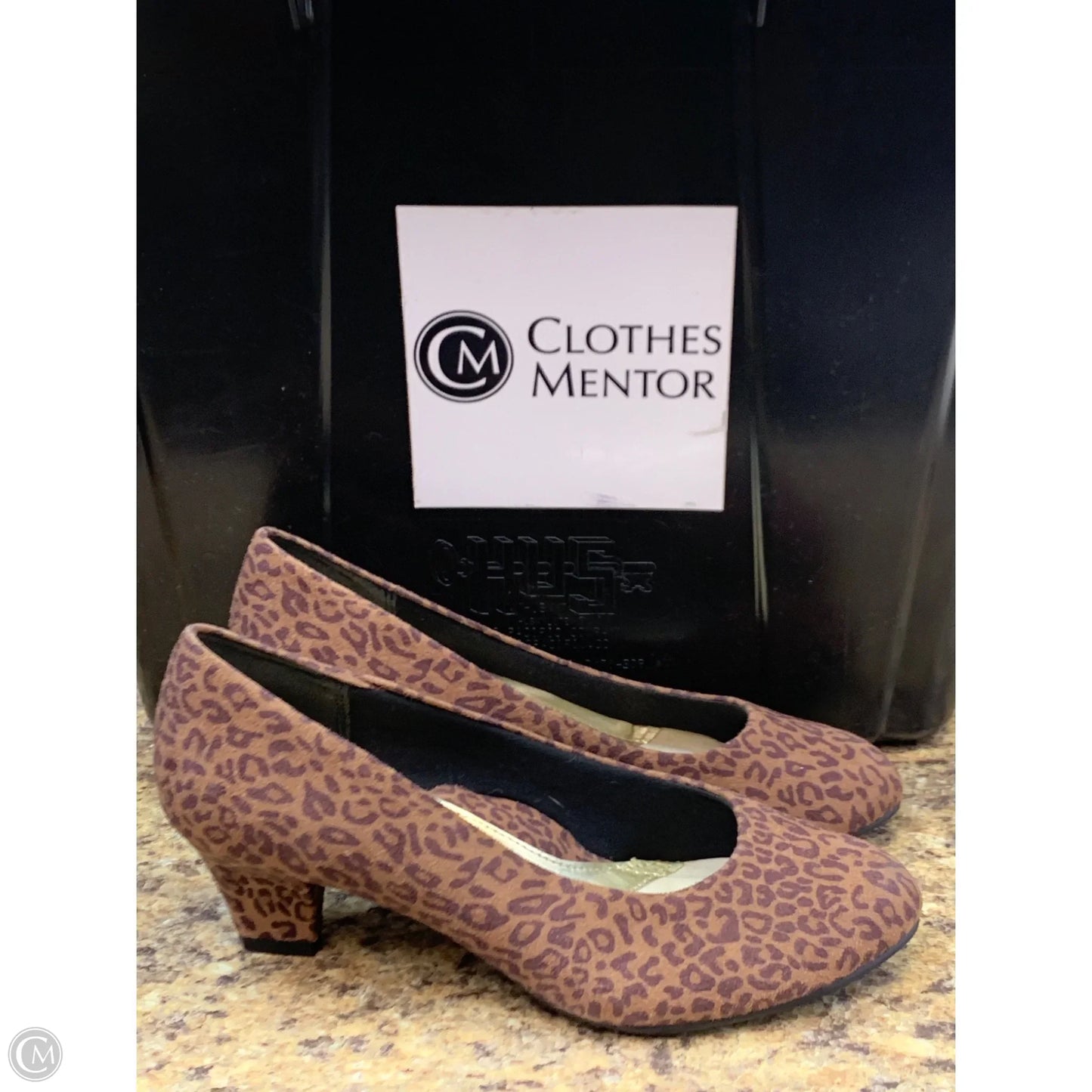 Shoes Heels Kitten By Cmf In Animal Print, Size: 6.5