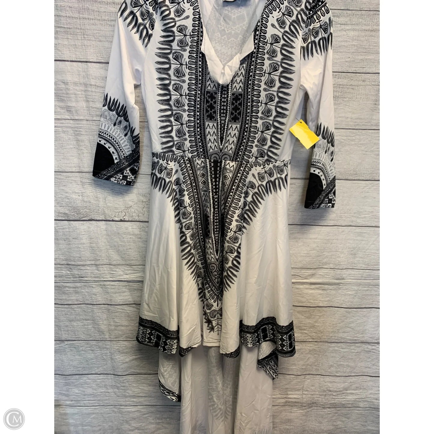 Dress Casual Maxi By Cmf In Black & White, Size: S