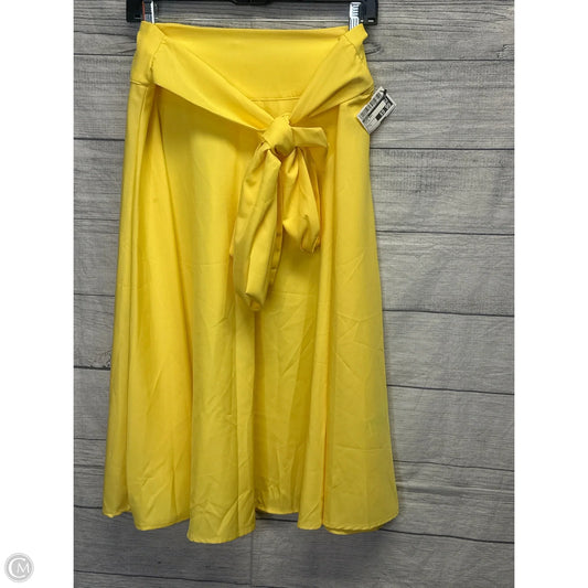 Skirt Maxi By Shein In Yellow, Size: L