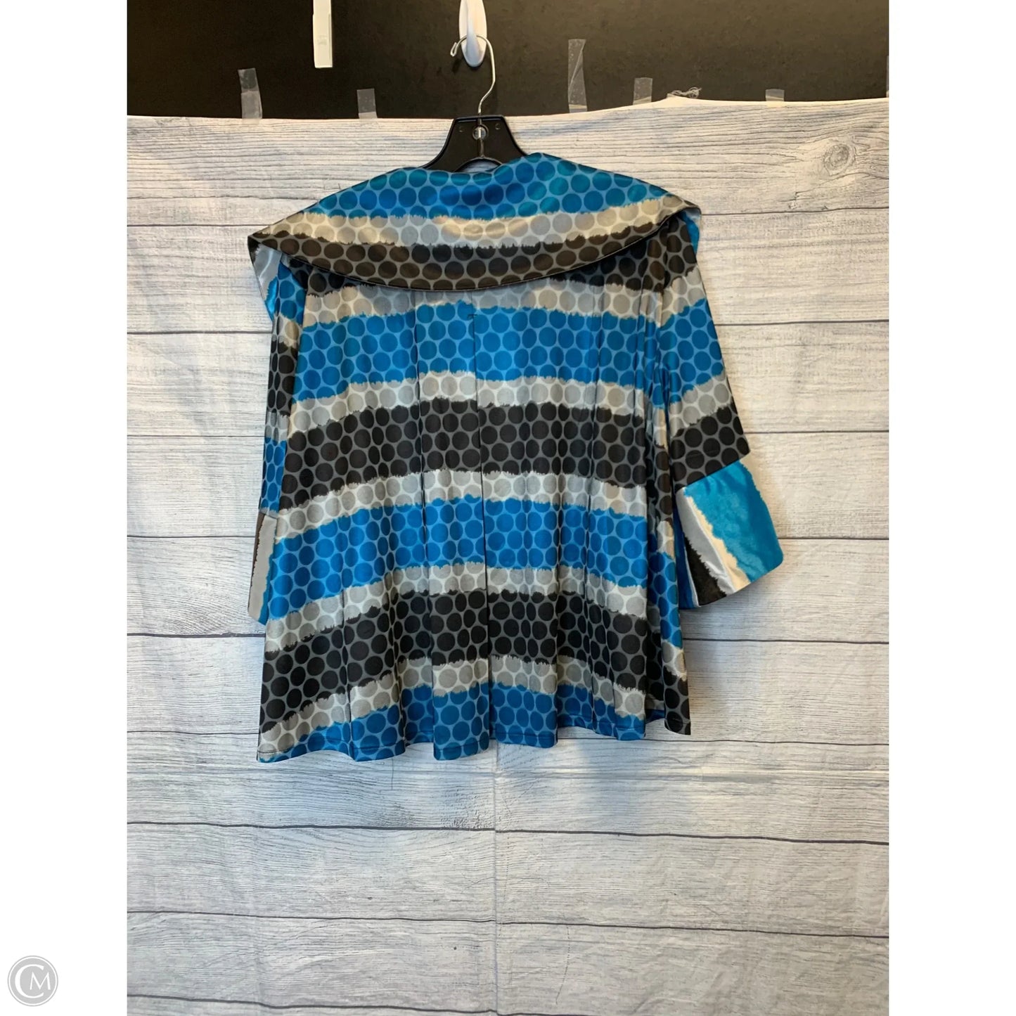 Cardigan By Cmf In Black & Blue, Size: 3x