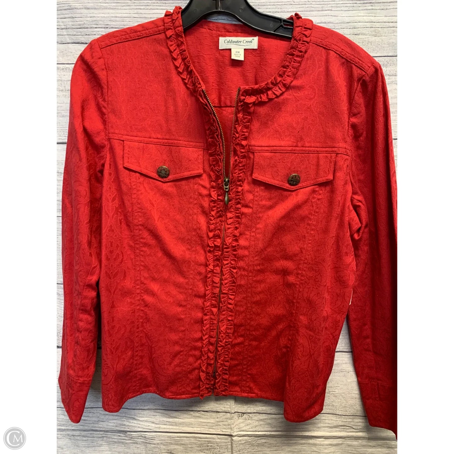 Jacket Other By Coldwater Creek In Red, Size: Mp