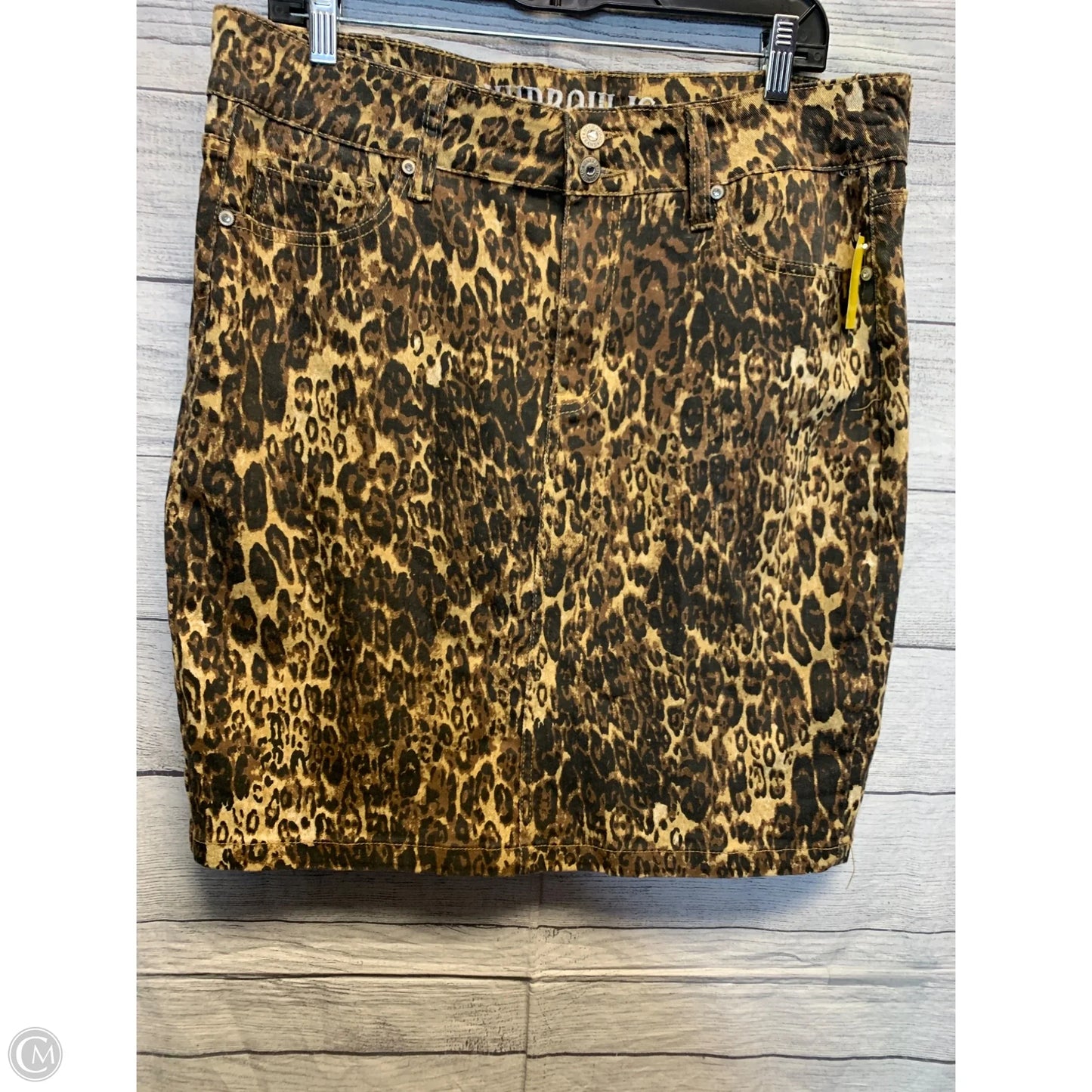 Skirt Midi By Hydraulic In Animal Print, Size: 14