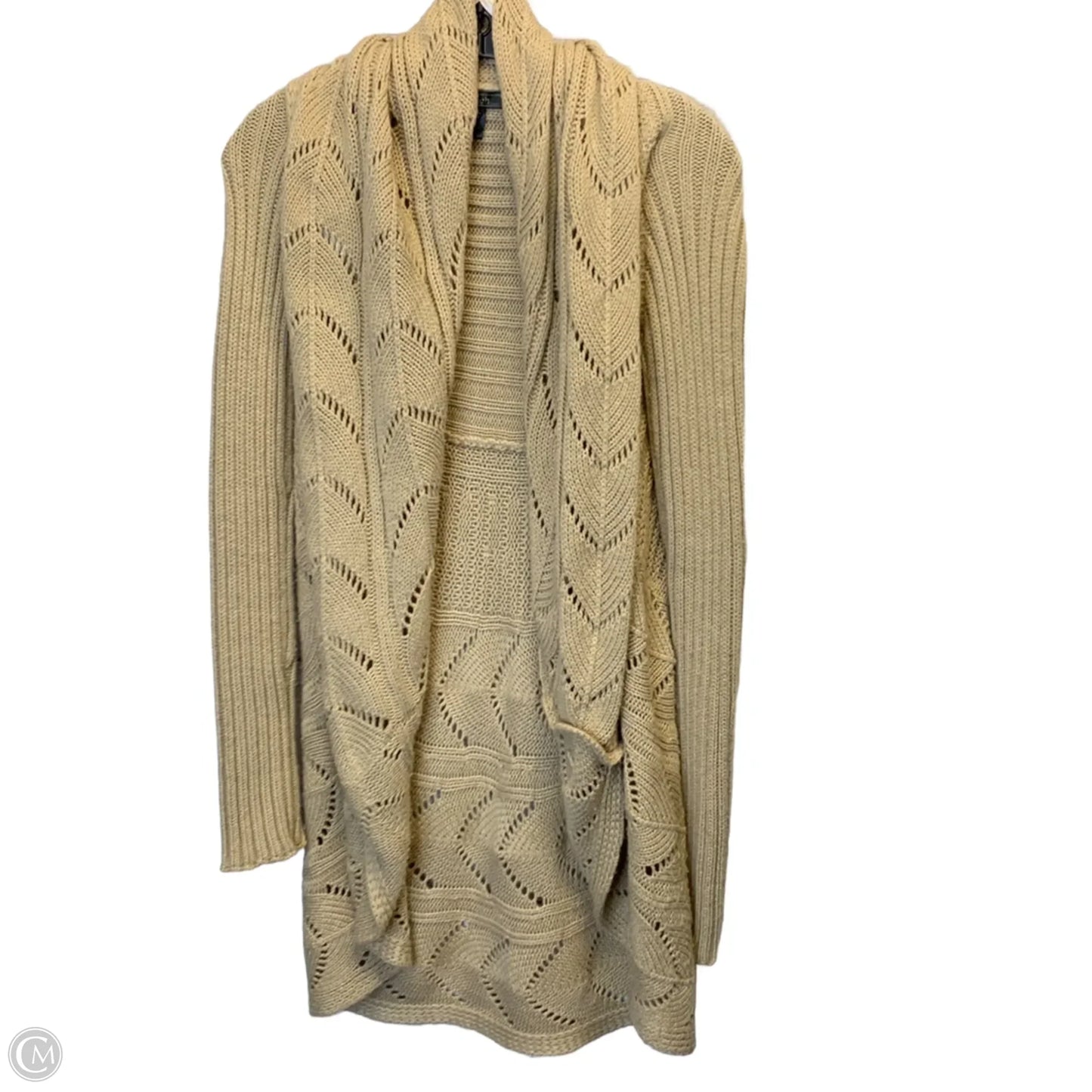 Sweater Cardigan By Love Stitch In Tan, Size: S