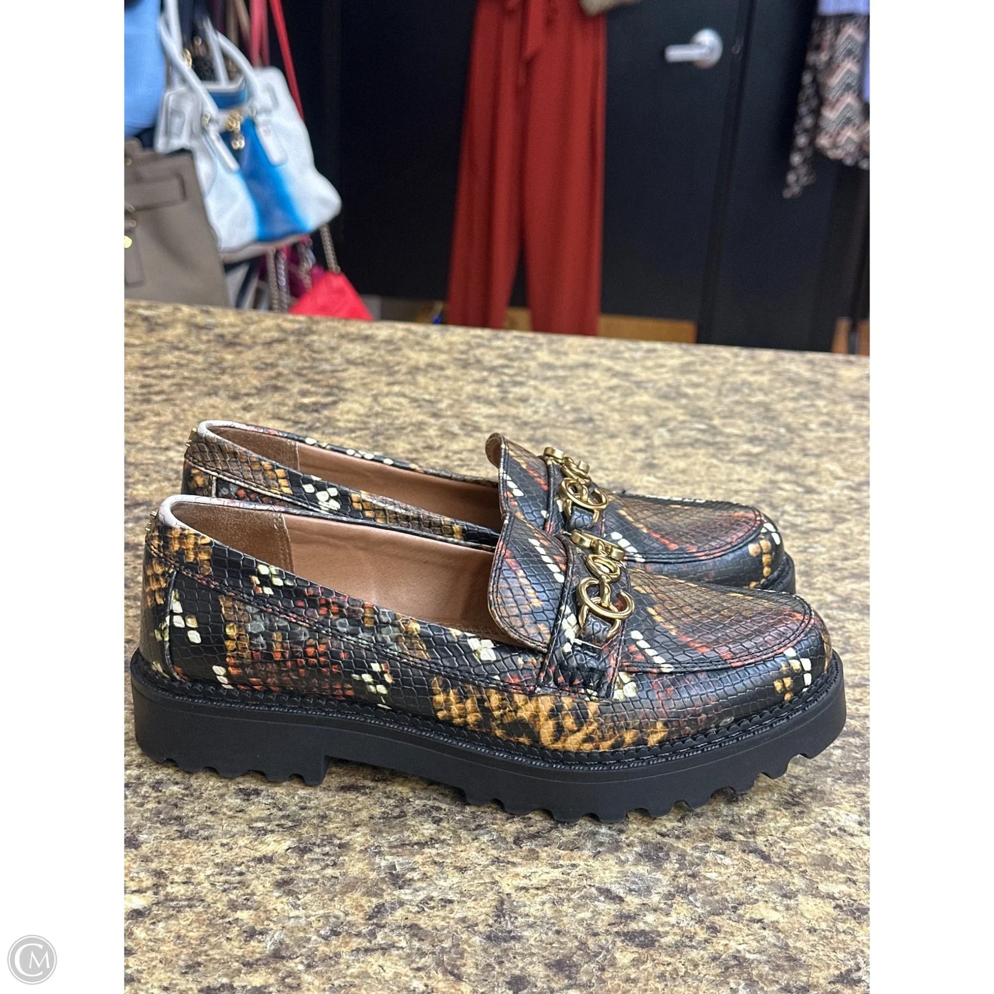 Shoes Flats By Sam Edelman In Snakeskin Print, Size: 8