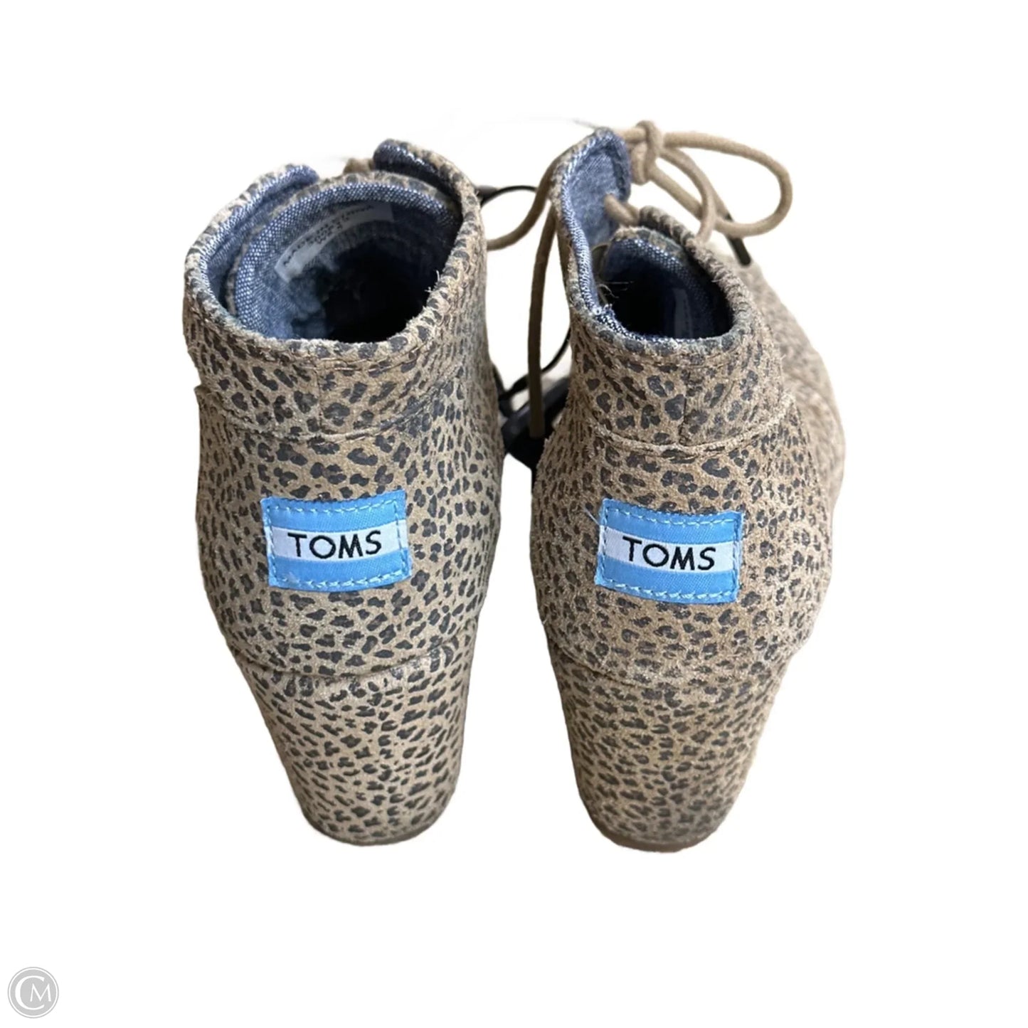 Boots Ankle Heels By Toms In Animal Print, Size: 8.5