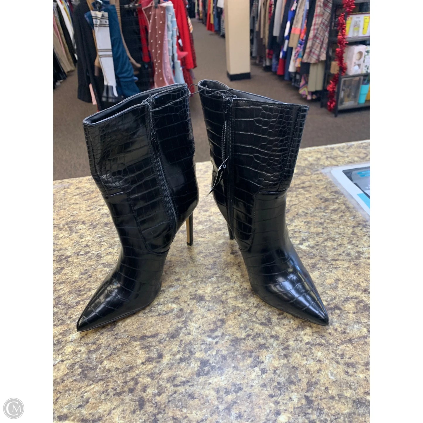 Boots Mid-calf Heels By Express In Black, Size: 7