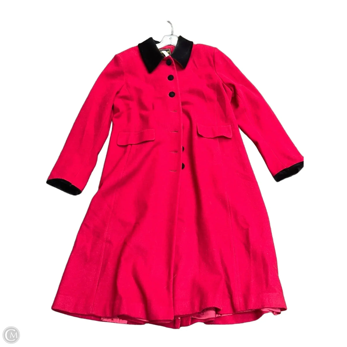 Coat Trench Coat By Cmf In Red, Size: 18